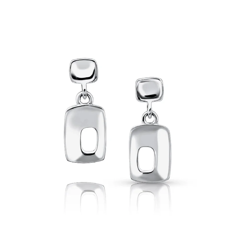 Modern Geometric Earrings-Palm Springs Double Drop