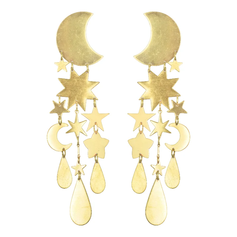 Elegant Wedding Earrings-Mooncatcher Earrings