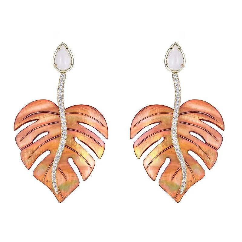 Rose Gold Drop Earrings-Eden Brown