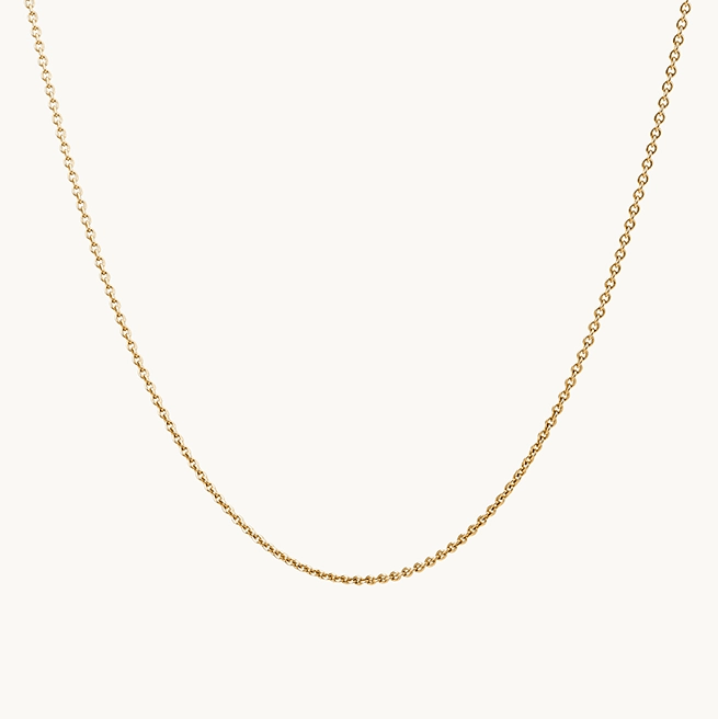 Chunky Chain Necklace-classic cable chain - 10k yellow gold