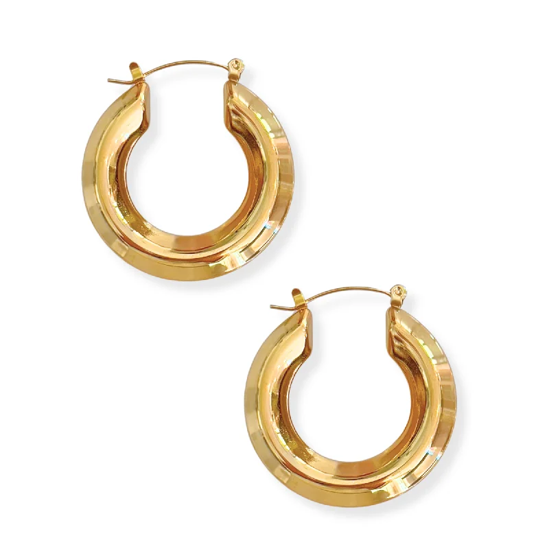 Retro Vintage Earrings-Large Hoop Earring