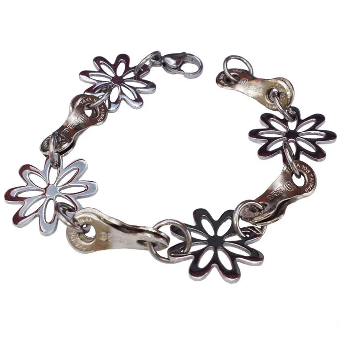 Gold Leaf Bracelet-Stainless Steel Daisy Chain Bracelet