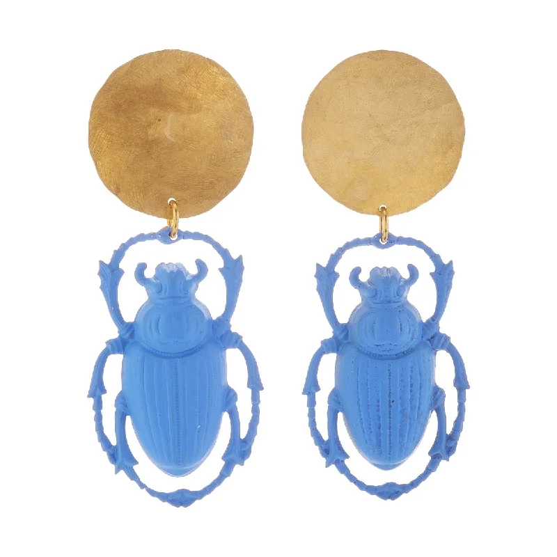 Natural Stone Earrings-Khepri Earrings