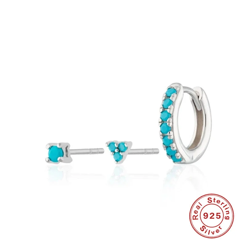 White gold color-Turquoise