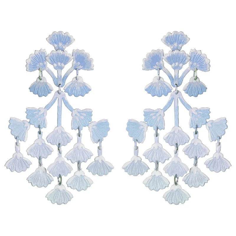 Premium Silver Earrings-Ice Mimosa Earrings