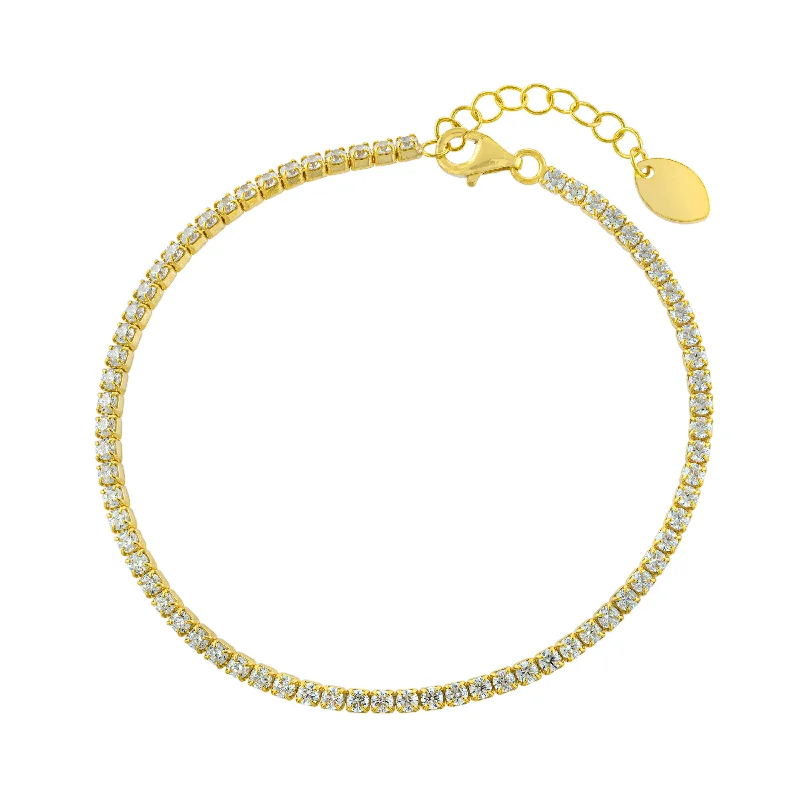 Dainty Beaded Bracelet-Luxe Tennis Bracelet