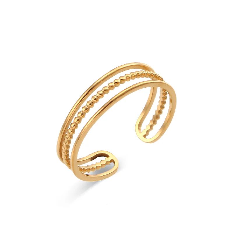 Simple Three-Layer Open Ring