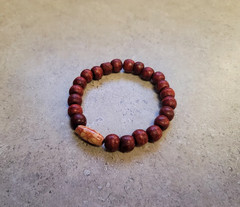 Customizable Gemstone Bracelet for Her-Redwood Bracelet