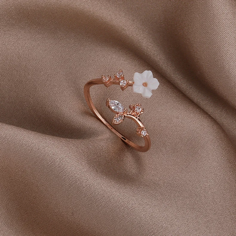 1# 21696a Shell Flower (Rose Gold)