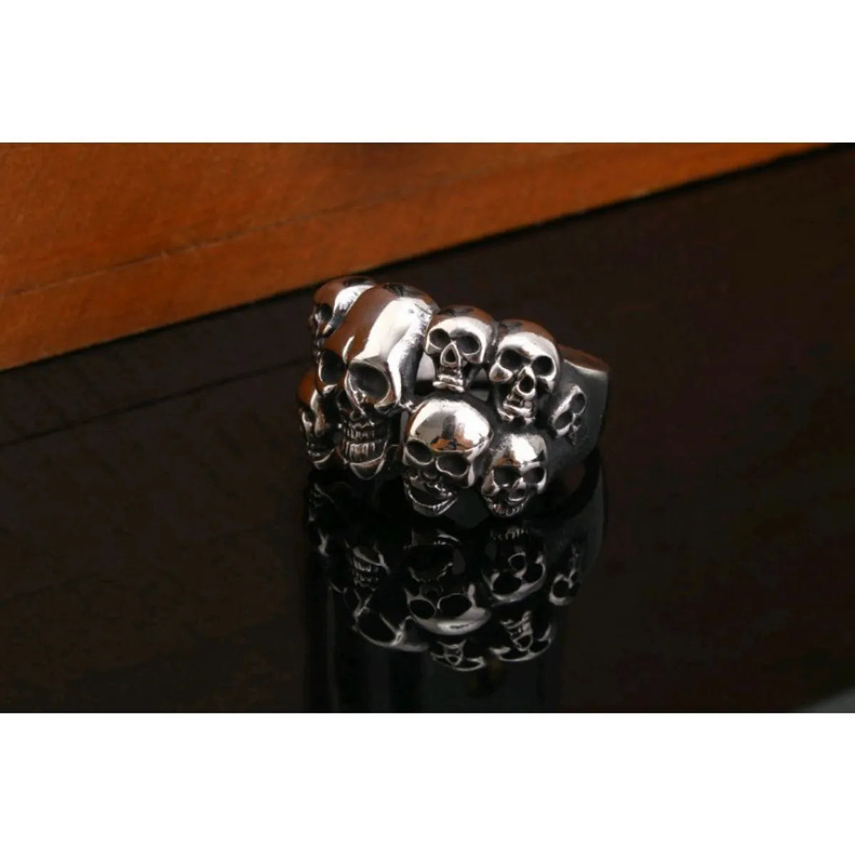 Men’s Gold Ring-Simple Style Skull Alloy Plating Silver Plated Men'S Rings