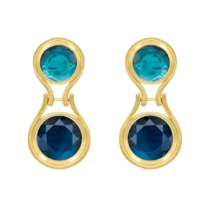 Classic Pearl Earrings-Anya Blue