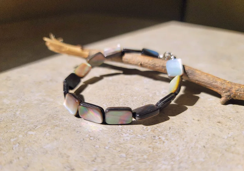 Custom Gold Bracelet-Abalone Stream Bracelet