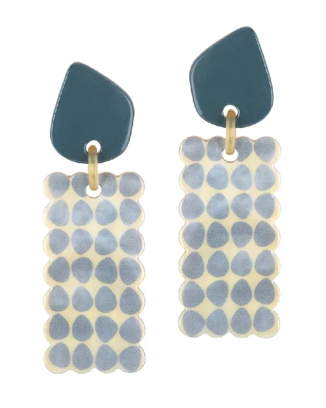 Bright Silver Earrings-Atlantic Cabana