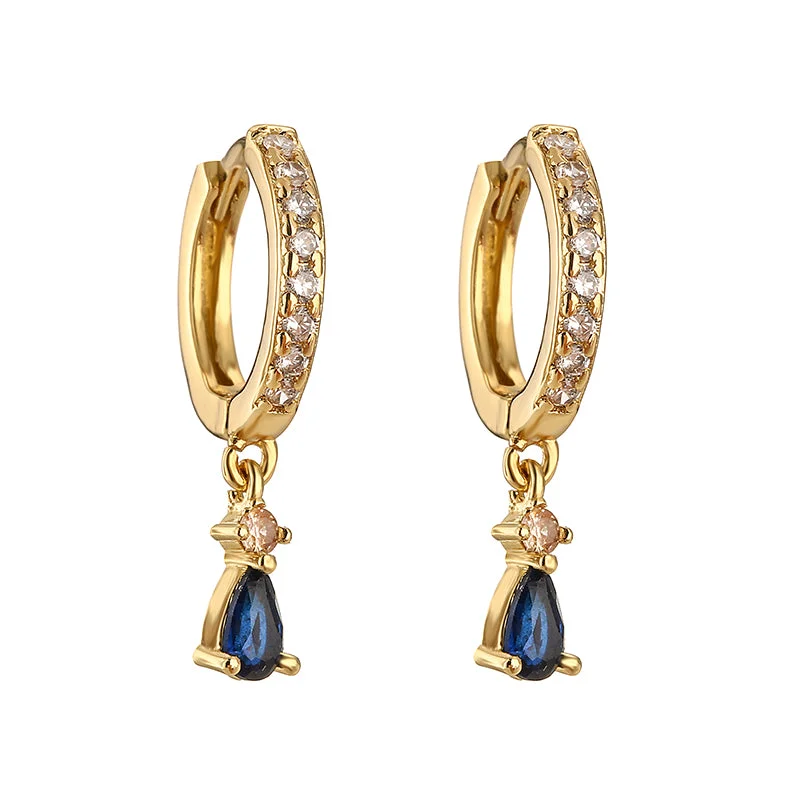 Golden Blue Diamond 1 Pair