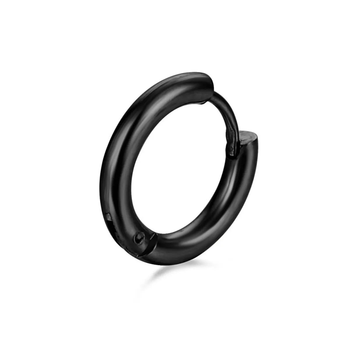 Black Glossy Ear Ring 10mm (Single)