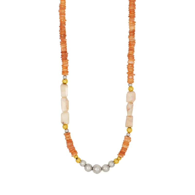 Fashion Gemstone Necklace-Bubbling Optimist Necklace