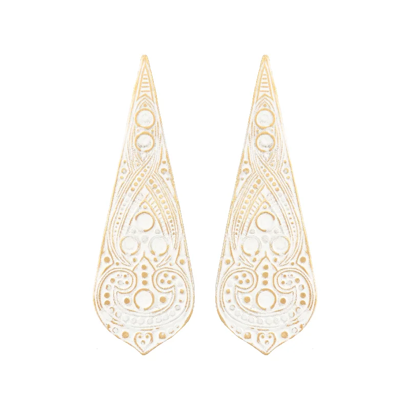 Premium Silver Earrings-Ivory Liane Earrings