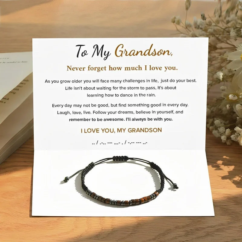 Bracelet Grandson Folding Card