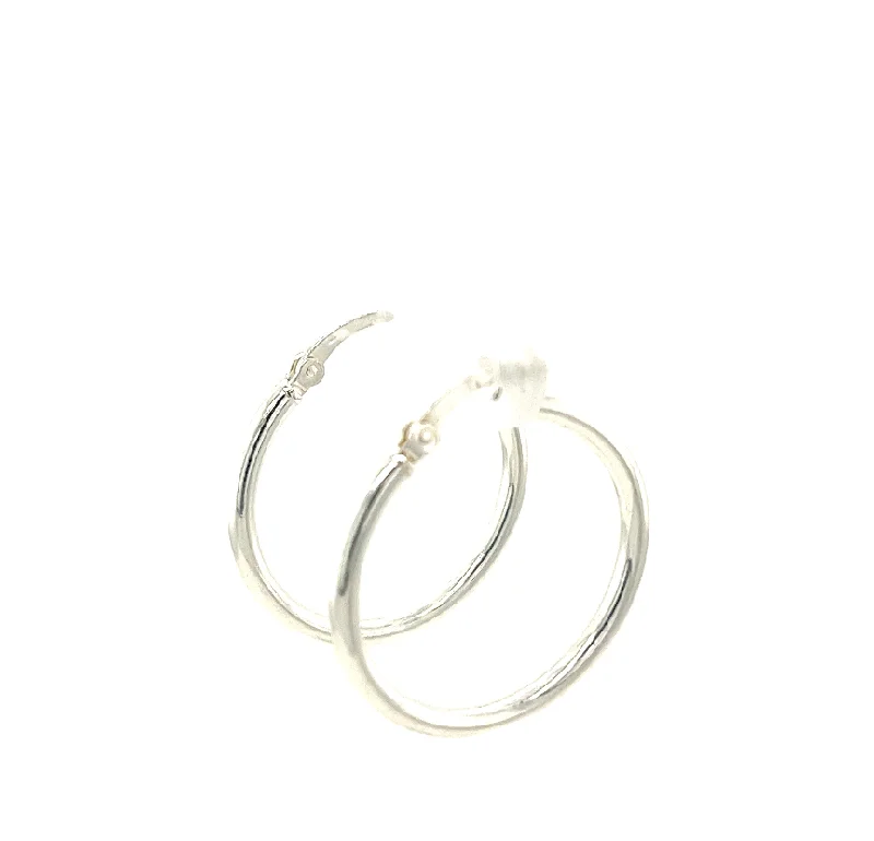 Gold Dangle Earrings-15mm Hoop Earrings