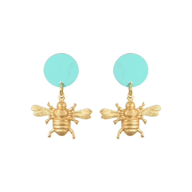 Gold and Pearl Earrings-Little Minoa Earrings