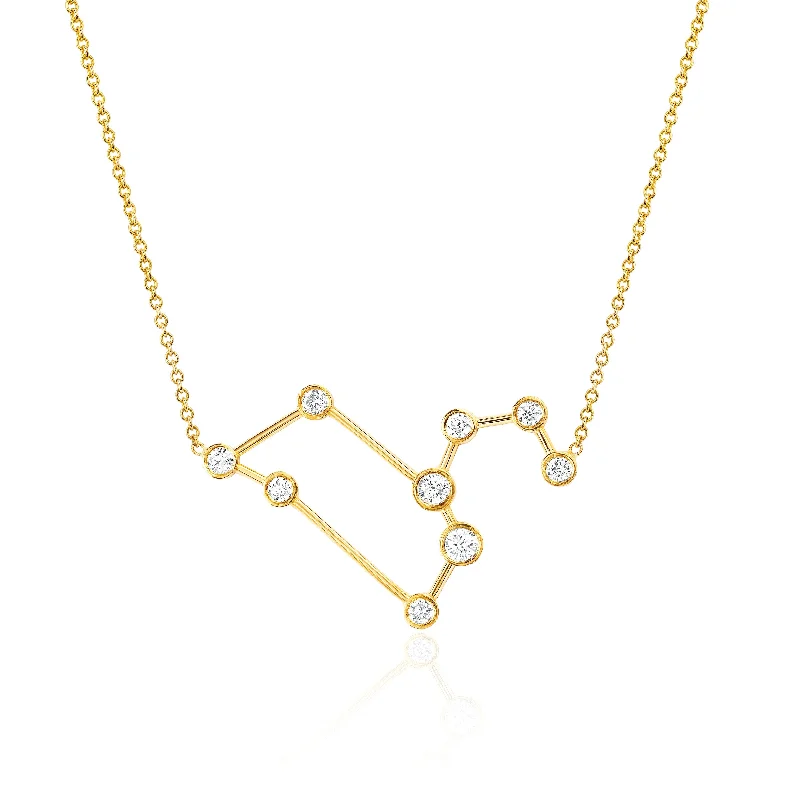 Opal Chain Necklace-Leo Constellation Necklace