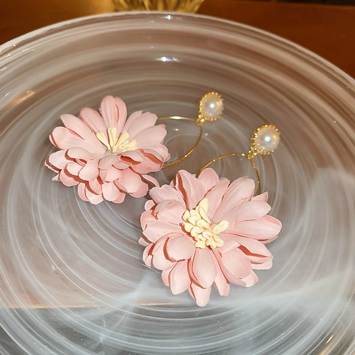 117# Silver Needle-Gold-24861a Pink Flowers