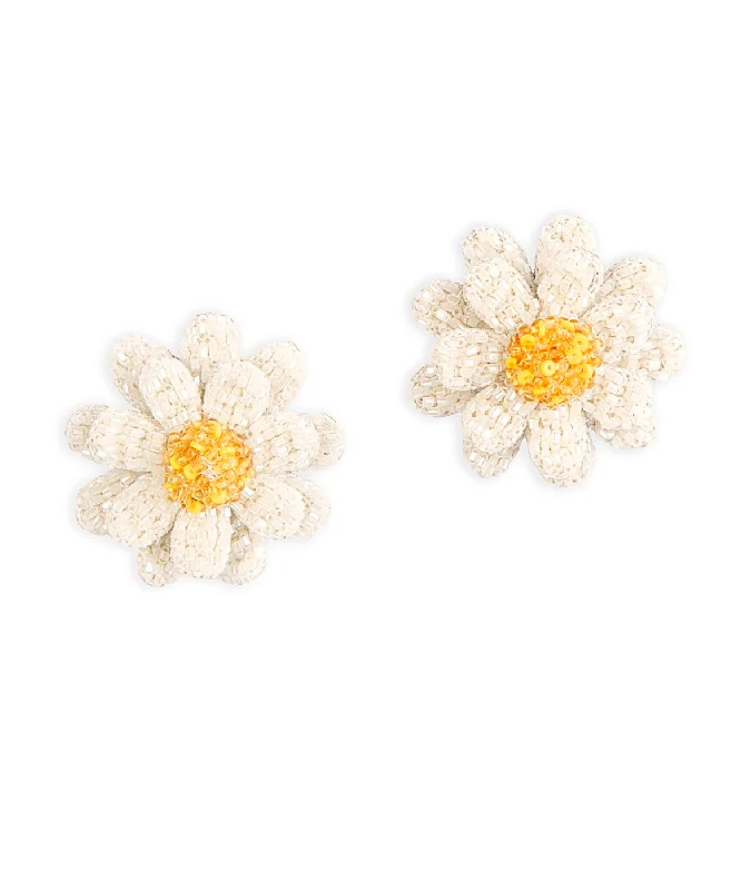 Beautiful Crystal Earrings-Daisies Earrings