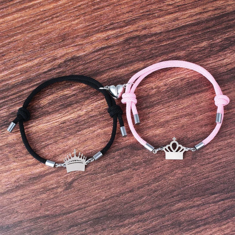 Love Magnet Crown Black plus Pink Pairs