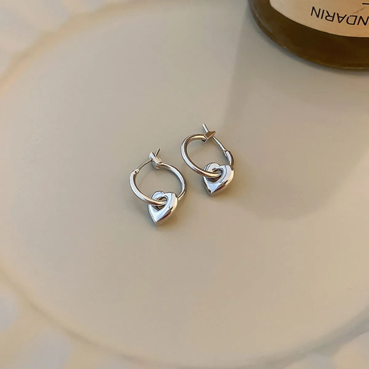 36# Ear Clip-Silver Love