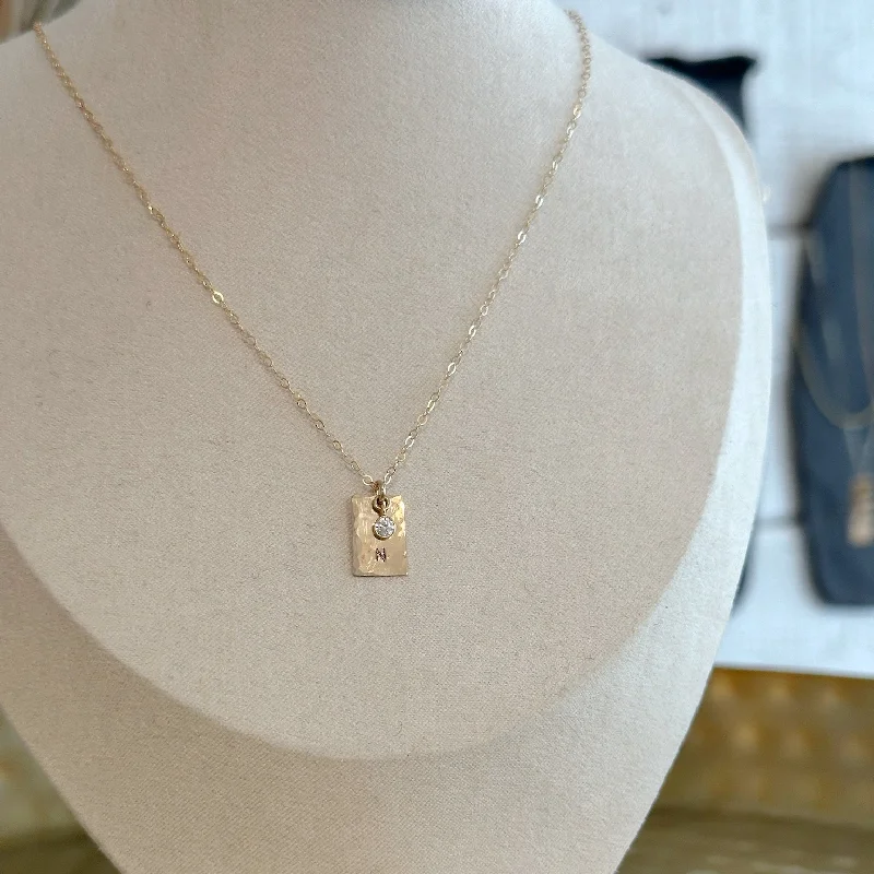 Elegant Gold Pendant Necklace-Nora Necklace