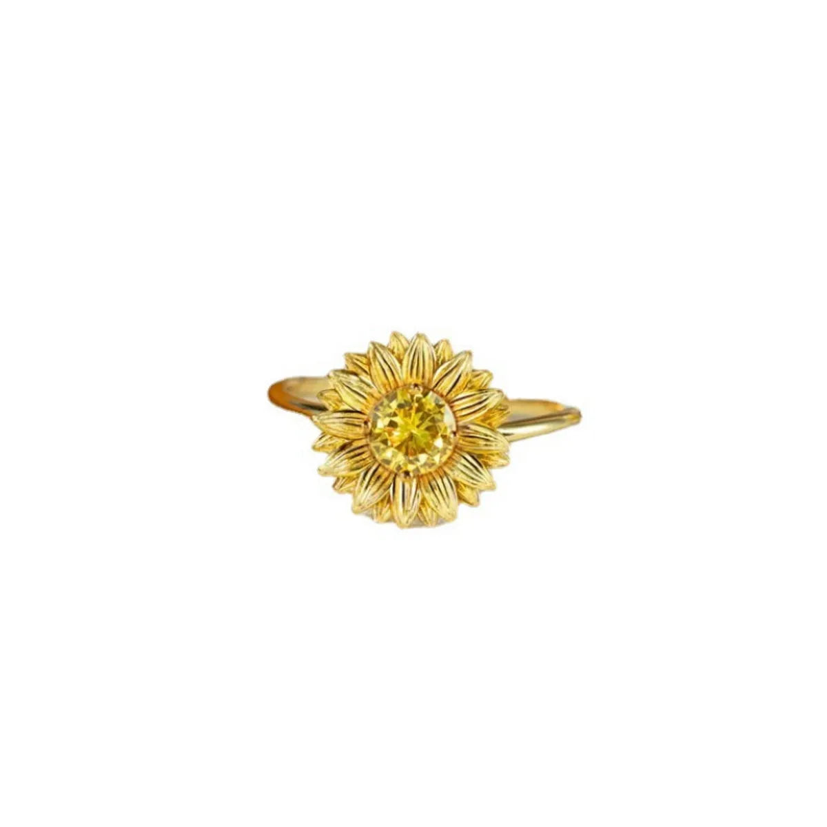 Sunflower Ring Golden