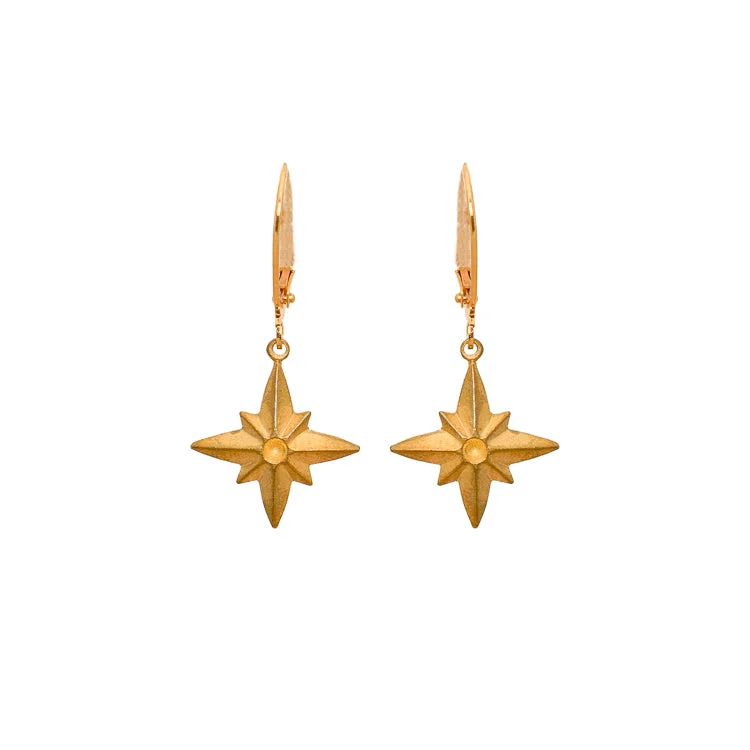 Vintage Pearl Drop Earrings-Compass Earrings