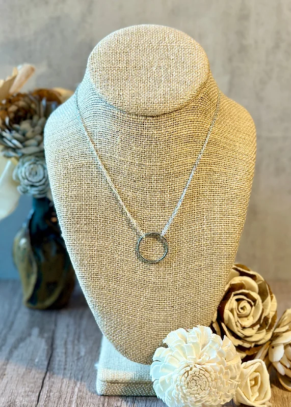 Cute Pendant Necklace-Small Circle Necklace