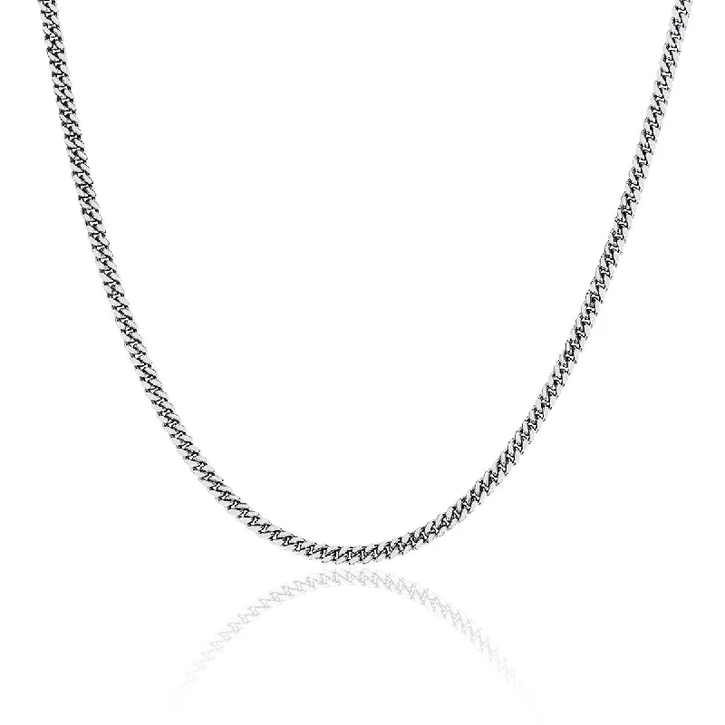 Luxury Gemstone Necklace-Men's Cuban Chain Necklace