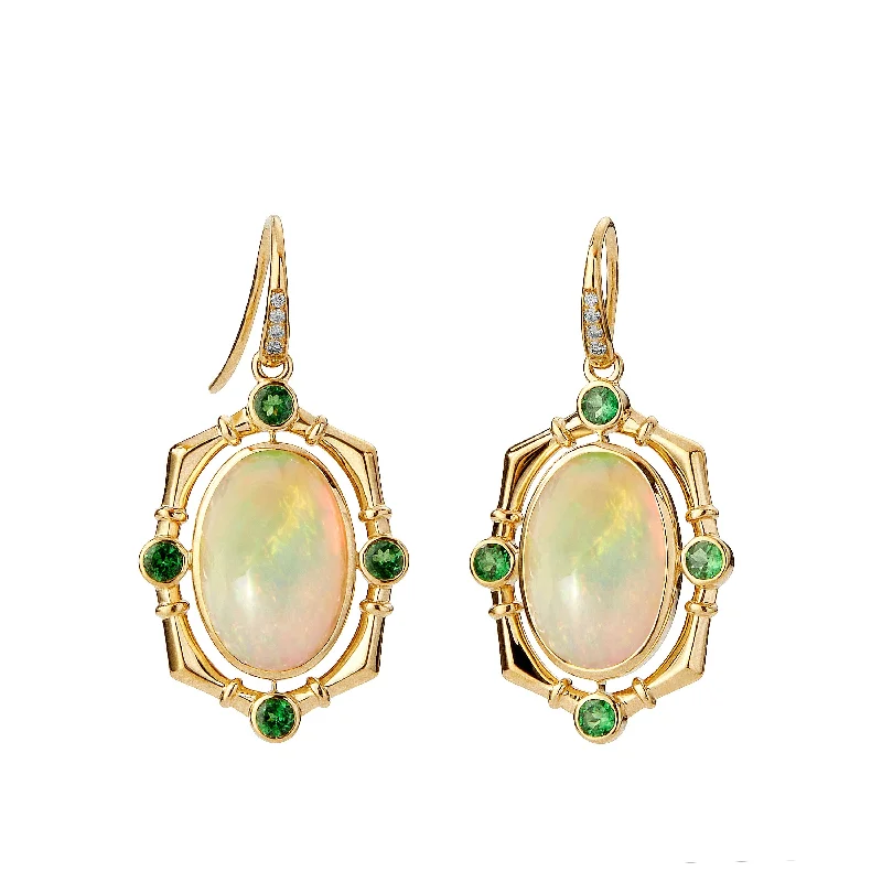 Casual Everyday Earrings-Opal Earrings