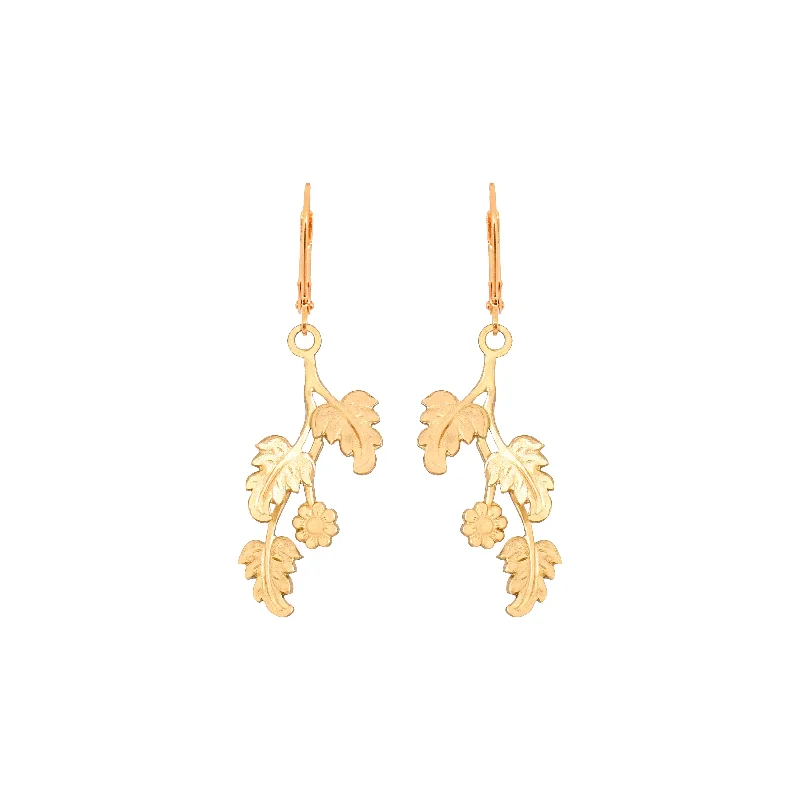 Rose Gold Drop Earrings-Cecily Earrings