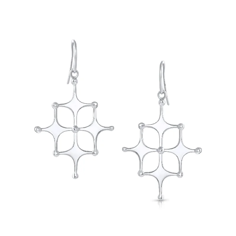 Chic Stud Earrings-Satellite Cluster Earring