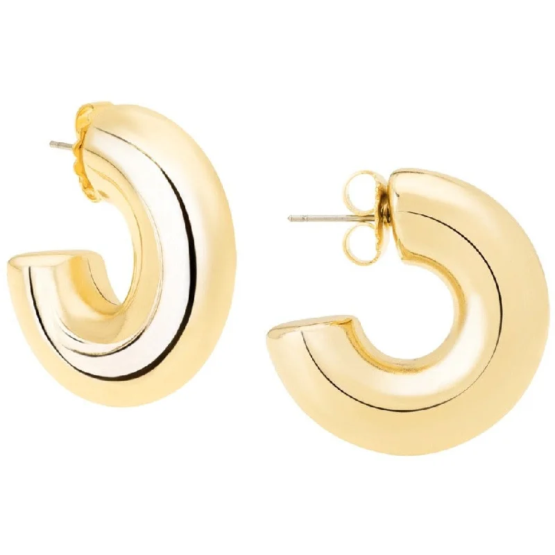 Retro Vintage Earrings-Small gold hoop