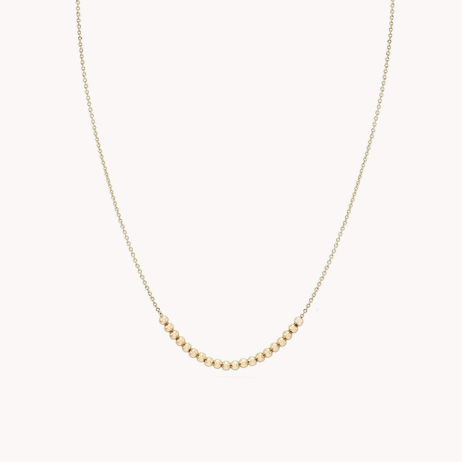 Heart Shaped Pendant Necklace-Abacus necklace - 14k yellow gold