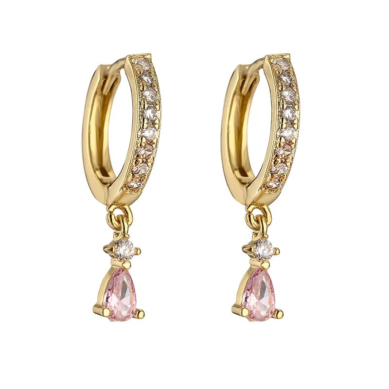 Golden Pink Diamond 1 Pair