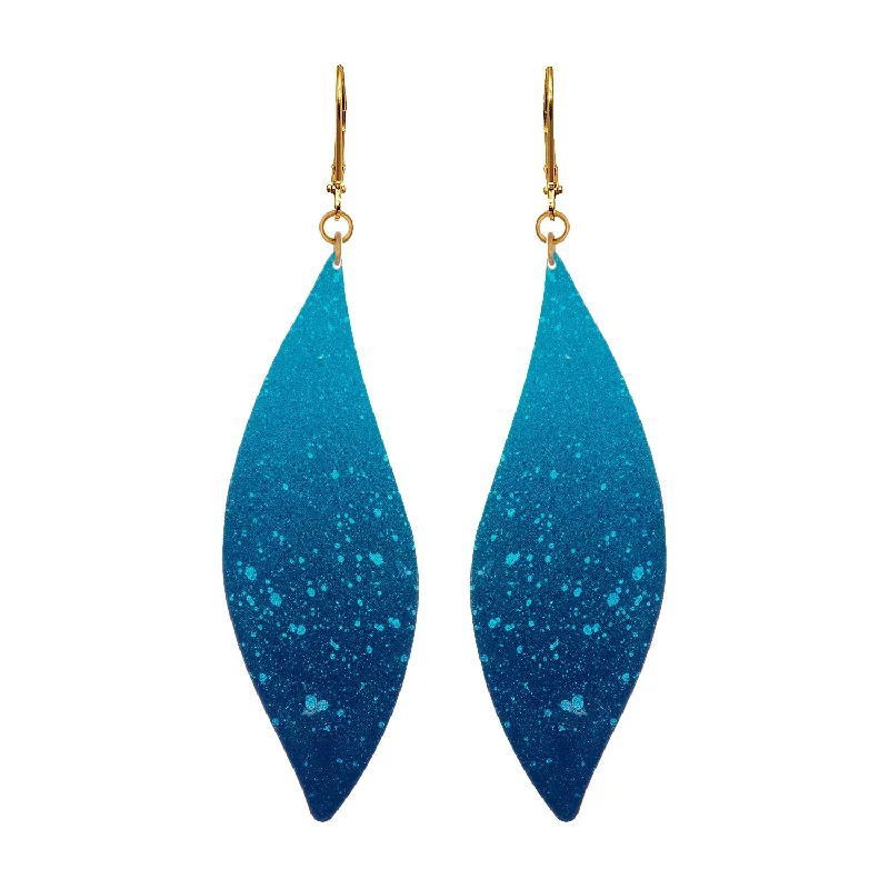 Gold Clip-On Earrings-Ocean Tilde Earrings