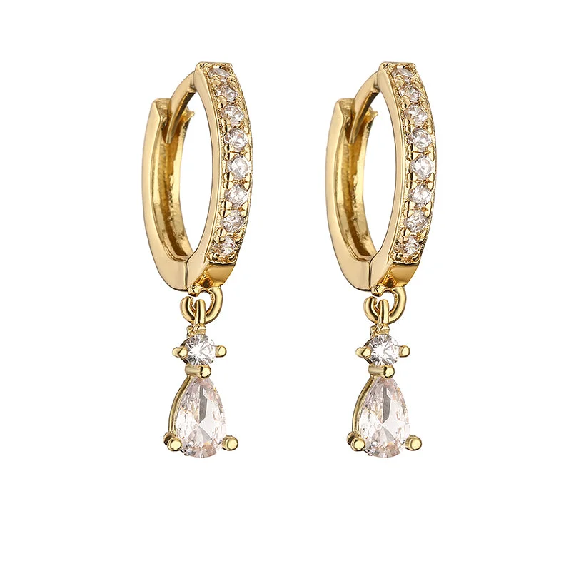 Golden White Diamond 1 Pair