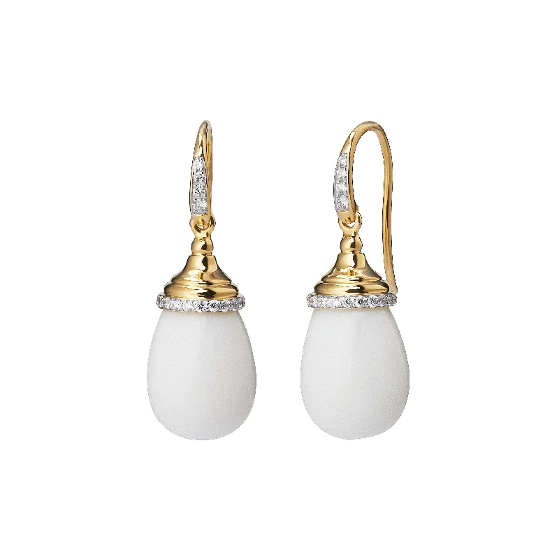 Cute Pearl Earrings-White Drop Earrings