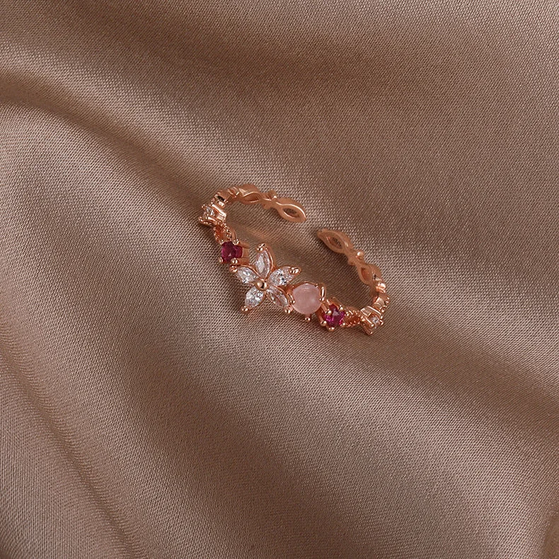 4# 21698a Five Petal Flower (Rose Gold)