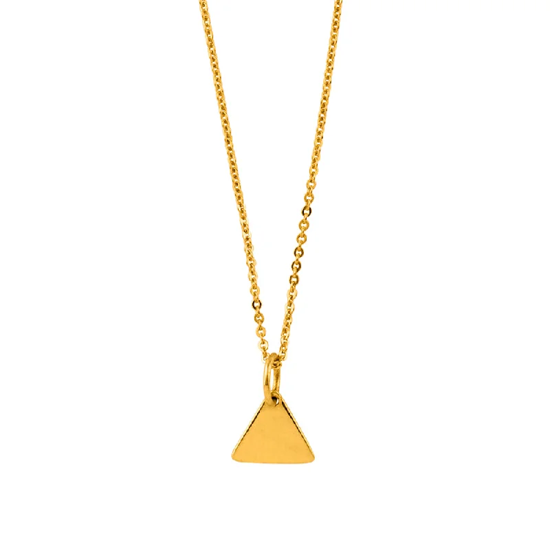 Personalized Pendant Necklace-All Sides Equal Necklace in Gold