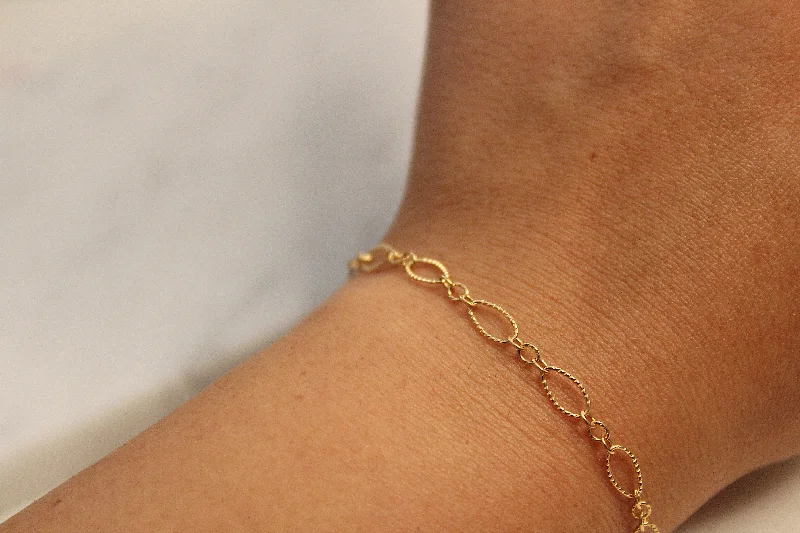 Adjustable Silver Bracelet-Poppy Link Chain