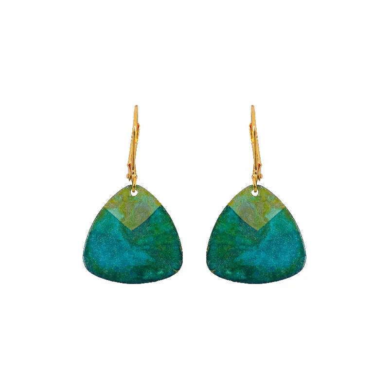 Heart Shaped Earrings-Teal Isla Earrings