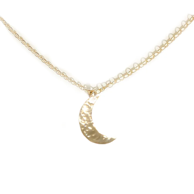 Personalized Name Necklace-Luna Moon Necklace