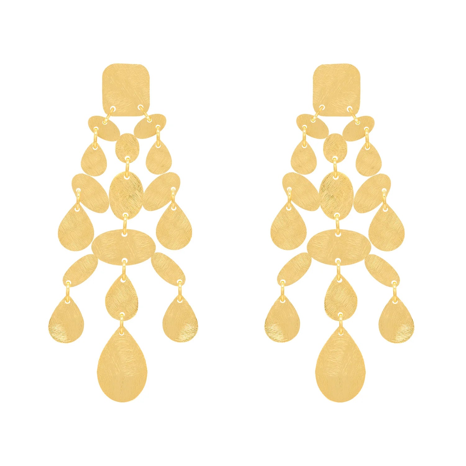 Gold Chain Earrings-Lucreta Earrings