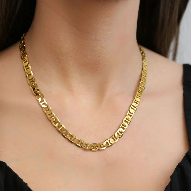 Long Chain Necklace for Women-VALIANT - GOLD Linked Chain Necklace